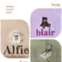 Goose Personalised Baby Zip Sleepsuit – Embroidered Baby Grow With Name – Bunny , Teddy Bear Or Goose, thumbnail 4 of 12