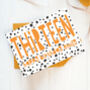 Spotty Personalised 13th Birthday Card Six Colours, thumbnail 4 of 5