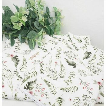 Small Meadow Fern Cot Bed Sheet, 3 of 3