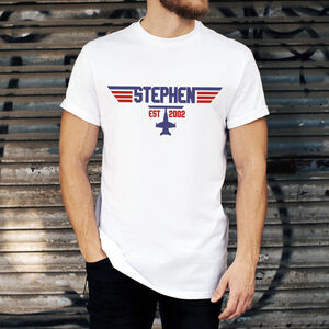 Personalised Top Gun T-Shirt