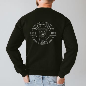 Personalised Dog Dad Sweatshirt For Staffie Dad, 3 of 11