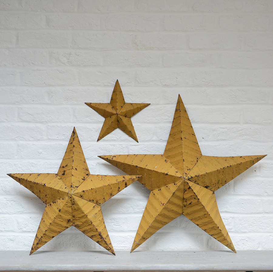 Metal Painted Amish Barn Star By Lovestruck Interiors