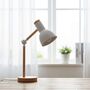 Mint Green Scandinavian Desk Lamp | Adjustable Wood, thumbnail 2 of 7