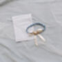 Personalised Pearl Cluster Blue Wedding Garter, thumbnail 10 of 10