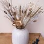 White And Gold Christmas Dried Flower Arrangement, thumbnail 2 of 3