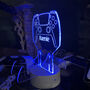 Personalised LED Light Neon Blue Dual Controller Stand, thumbnail 5 of 5