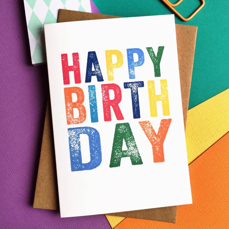 happy birthday colourful greetings card by do you punctuate ...