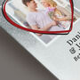 Personalised Heart 4x4 Glitter Glass Photo Frame, thumbnail 4 of 4