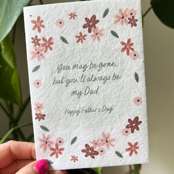 Always Be My Dad Plantable Father's Day Card, 3 of 4