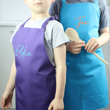 Personalised Name Apron For Kids, 5 of 8