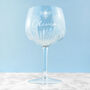Personalised Crystal Icon Gin Goblet, thumbnail 2 of 6