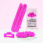 Silver Cloud Fuchsia Heatless Curlers And White Pillowcase, thumbnail 3 of 6