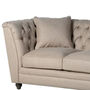 Natural Buttoned Two Seater Sofa, thumbnail 2 of 2