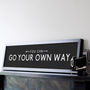 'Go Your Own Way' Positive Quote Bus Blind Print, thumbnail 3 of 5