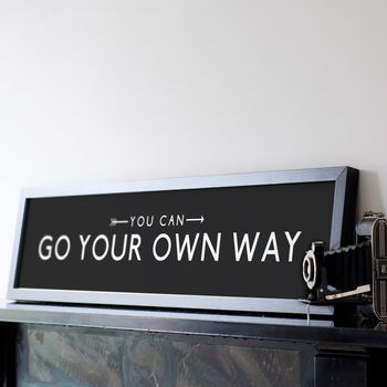 'Go Your Own Way' Positive Quote Bus Blind Print, 3 of 5