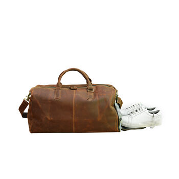 Leather Boot Gym Sports Bag, 12 of 12