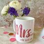 Personalised Contemporary Mr And Mrs Mugs, thumbnail 2 of 4