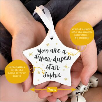 You Are A Super Duper Star Ceramic Keepsake, 2 of 3