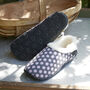 Liz Dark Grey Pink Spot Women's Slippers/Indoor Shoes, thumbnail 6 of 6
