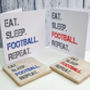 Gift Set Football Coaster And Card, thumbnail 1 of 4