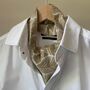 Cotton Neck Bandanna, Head Band, Beige Neckerchief, thumbnail 1 of 6