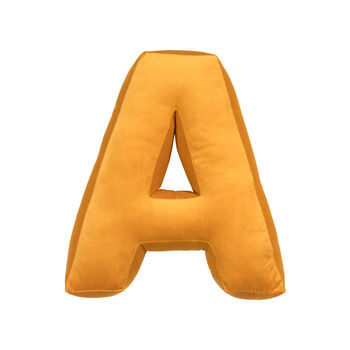 Personalised Velvet Alphabet Letter Cushion, 5 of 8