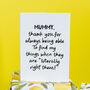 “Thank You For Finding My Things” Personalised Card For Mummy Or Daddy, thumbnail 2 of 6