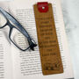 Custom Quote Personalised Leather Bookmark, thumbnail 1 of 7