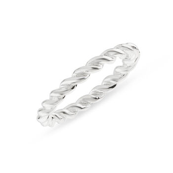 Alhambra Sterling Silver Twisted Ring, 5 of 5