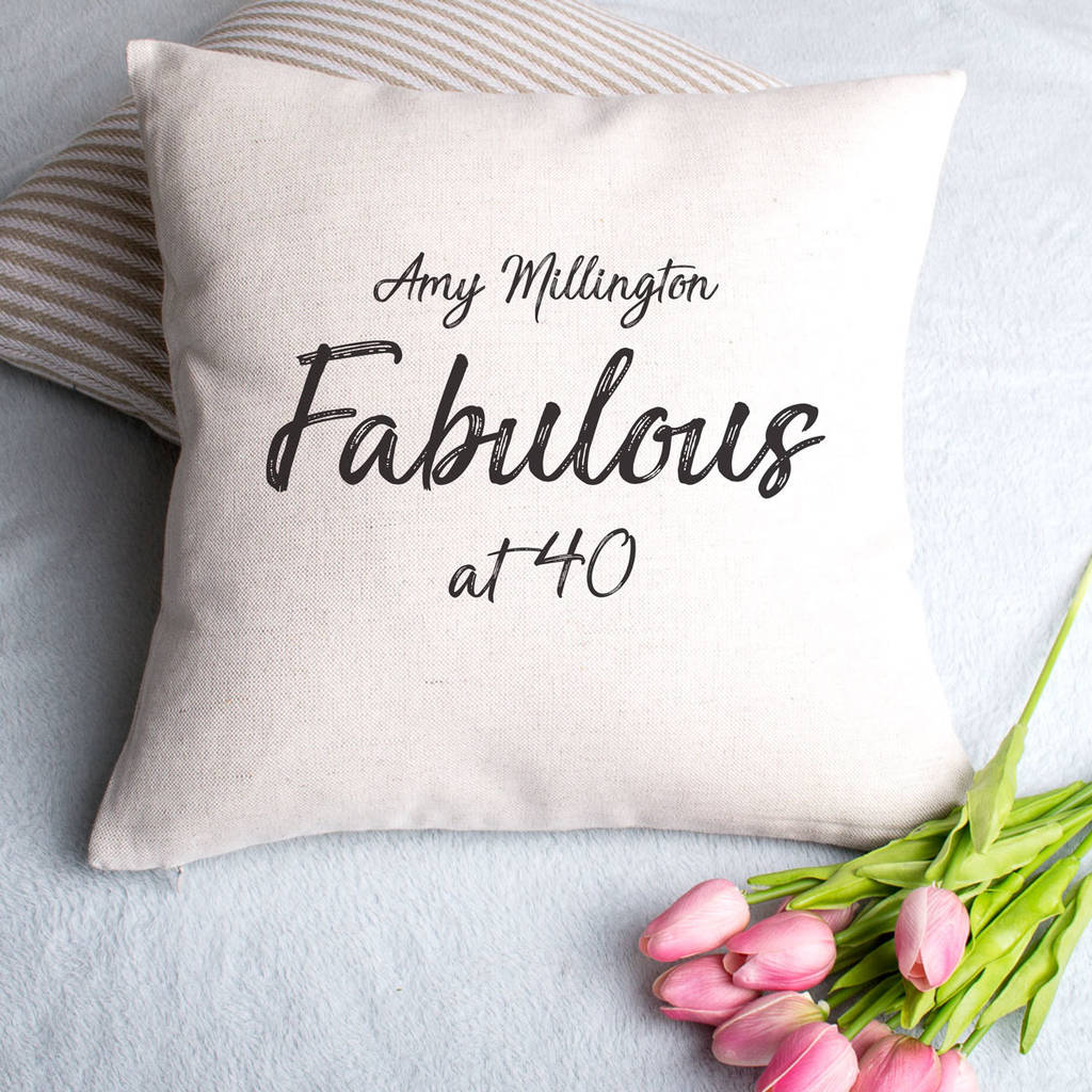 birthday cushion cover by vintage designs reborn