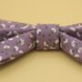 Purple Ditsy Daisy Dog Bow Tie, thumbnail 5 of 5