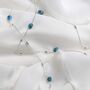 Sterling Silver Apatite Necklace/Bracelet, thumbnail 3 of 5
