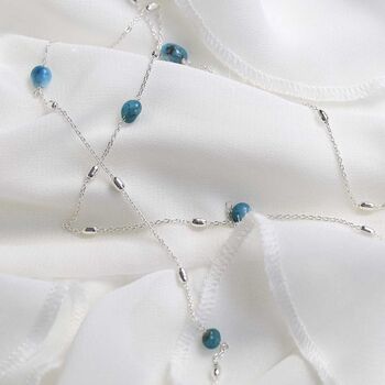 Sterling Silver Apatite Necklace/Bracelet, 3 of 5