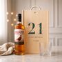 Personalised 21st Birthday Whisky Gift Set With Custom Lid, thumbnail 2 of 11