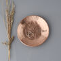 9th Annniversary Gift Handmade Round Copper Dish, thumbnail 4 of 7