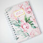 Personalised Floral Hardcover Notebook | Pink Peony, thumbnail 2 of 2