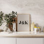 Personalised Initials Typography Print, thumbnail 1 of 8
