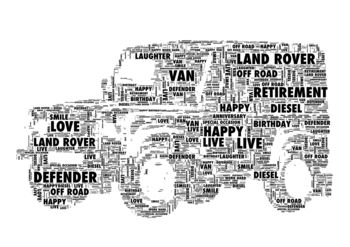 Land Rover Personalised Print, 2 of 2