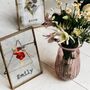Personalised Birth Flower In A Frame Letter Box Gift, thumbnail 8 of 8