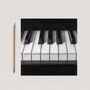 Piano Keys – Hand Drawn Music Greeting Card Illustration, thumbnail 3 of 6