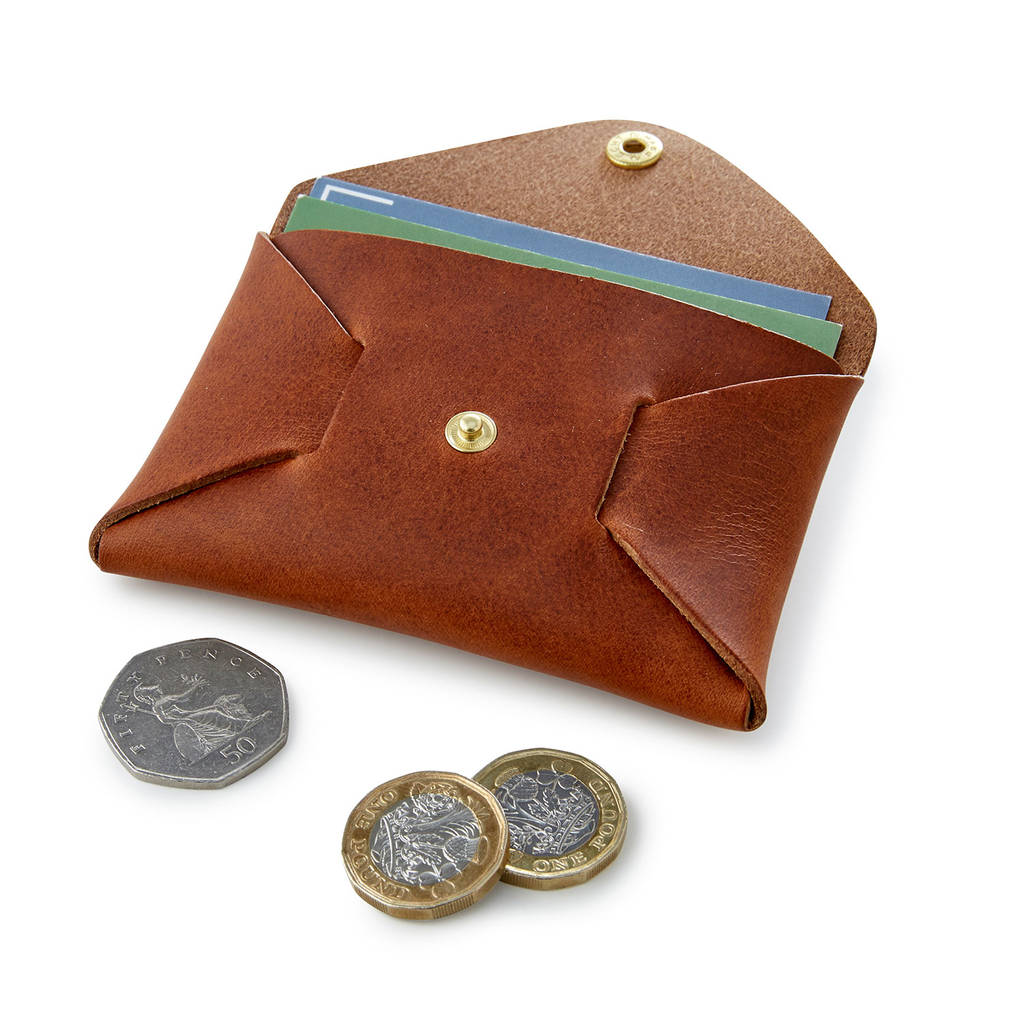 Mens Leather Coin Purse Personalised | Literacy Basics