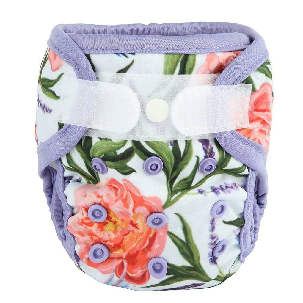Newborn Reusable Cloth Nappy Cover Wrap With Velcro By Peanut And