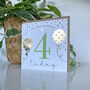 Balloon Brights 4th Birthday Card, thumbnail 2 of 2