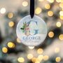 Personalised New Baby Name Initial Christmas Decoration, thumbnail 5 of 6