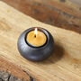 Moonstone Candle Holder. Artisan Iron Home Decor, thumbnail 2 of 12