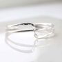 Sterling Silver Journey Cuff Bangle, thumbnail 4 of 8