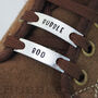 Personalised Trainer Tags, Pair. Runner Gift, thumbnail 4 of 4