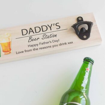 Personalised Wooden Bottle Opener Plaque, 8 of 10