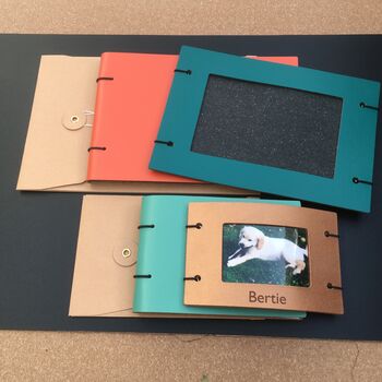 Leather Photo Frame And Leather Photo Album Gift Set, 11 of 11