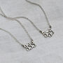 Personalised Sterling Silver Angel Number Necklace, thumbnail 6 of 7